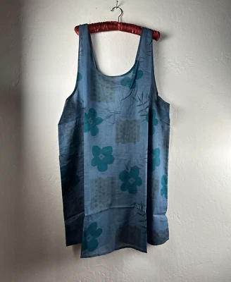 Gudrun Sjoden Women's "Chamomile" Apron Organic Cotton Blue Size L/XL New $74 - Image 1 of 4