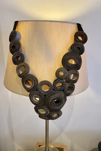 HALSKETTE Vintage Retro Schmuck Handarbeit, Geschenk für Sie, Original Geschenk - Bild 1 von 8