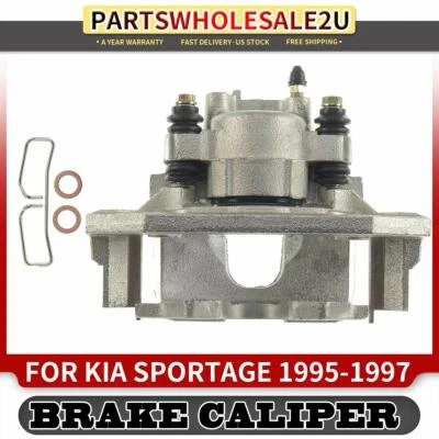 Pinza de freno conductor delantero izquierdo con soporte para Kia Sportage 1995 1996 1997 2,0 L Foto 1 de 4