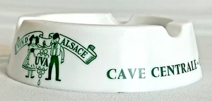 Vintage Opalex France Cave Centrale Colmar Vin D' Alsace Cigar Ashtray AS-IS 🍒 - Imagen 1 de 13