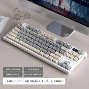 LangTu LT84LED Display,Potary Knob, wireless,Lithium Powered,Mechanical keyboard - Picture 1 of 19