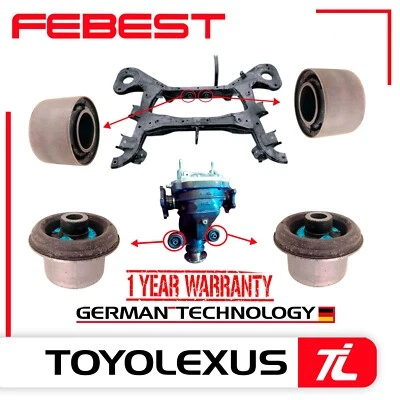 JUEGO DE 4 PIEZAS BUJES PORTADORES DIFERENCIAL TRASERO PARA NISSAN PATHFINDER 2005-2012 Foto 1 de 3