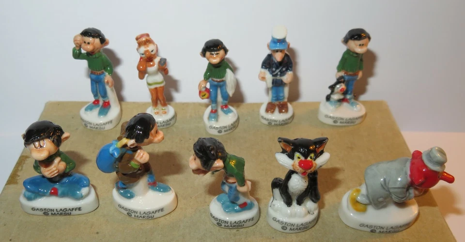 2005 ALCARA GASTON LAGAFFE FEVES BRILLANTES FEVE PORCELAINE 3D au choix - Photo 1/1