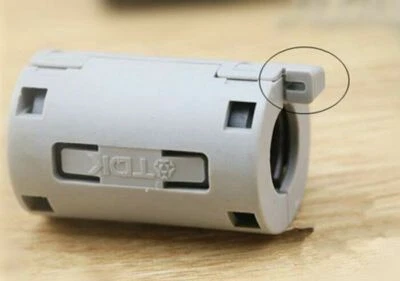 10Pcs GRAY TDK 11mm ZCAT2132-1130 Clip-on RFI EMI Filter Ferrite Ferrites - Image 1 of 4