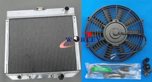 3 Row For 1963-1969 Ford Fairlane 1967-1969 Ford Mustang Aluminum Radiator +FAN - Picture 1 of 7