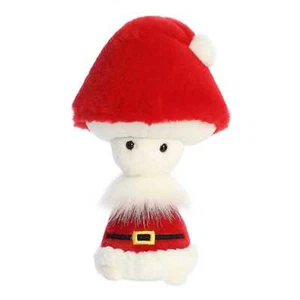 Aurora - Fungi Friends - 9" Santa Festive Stuffed Animal - Picture 1 of 5