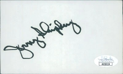 Jerry Shipkey Pittsburgh Steelers Signed 3x5 Index Card JSA Authenticated - Image 1 of 2