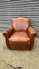 Barker And Stonehouse Moustache French Style cigar leather armchair