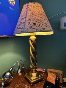VTG ANTIQUE Wildwood Rocky Mount NC Cast Or Poured Solid Bronze Table Lamp RARE - Picture 1 of 14