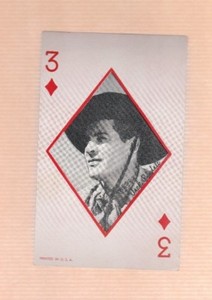 Vintage 50's/60's? TV Western 3 Diamonds Exhibit Card? Jack Randall