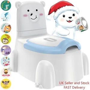 Polar Bear Potty Training Toilet Seat Baby Potty Toilet for Child Toddler, USED - Picture 1 of 6