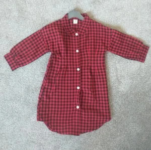 girls checked Shein shirt dress, 2-3 years, new without tags - Picture 1 of 2