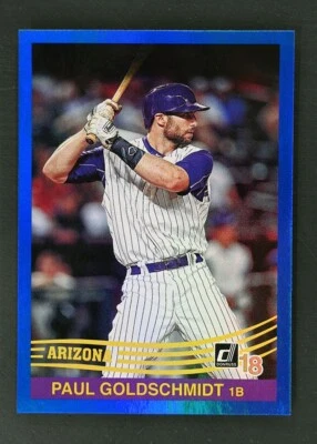 2018 Panini Donruss #222 Paul Goldschmidt Retro '84 Parallel Arizona Diamondback Foto 1 de 2