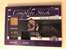 2021-22 Leaf Lumber MARK MESSIER Complete Stick Triple Relic Purple /7
