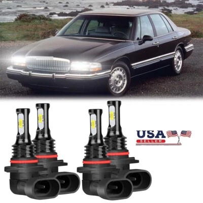 For Buick Park Avenue 1991-2005 - 4pc Bright LED Headlight Bulbs High & Low - Image 1 of 4