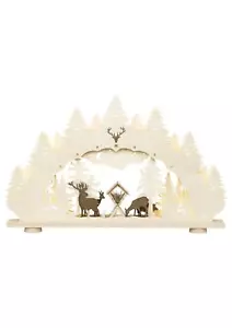 LED Schwibbogen XL 9 flg. Wald BxHxT 112x71x10cm NEU Lichterbogen Riesig - Bild 1 von 4