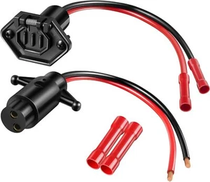 Pactrade Marine Boat Trolling Motor Plug & Socket Set 2-Wire 12V 8 Gauage - Picture 1 of 14