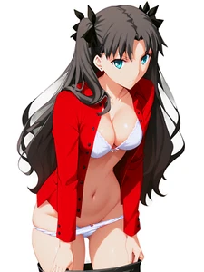 Rin Tohsaka Fate Weatherproof Anime Sticker 6" Car Decal - Picture 1 of 1