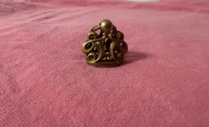 Reloj Bolsillo Antiguo Art Nouveau Lleno o Chapado Oro 14k Figura Llavero - Imagen 1 de 8