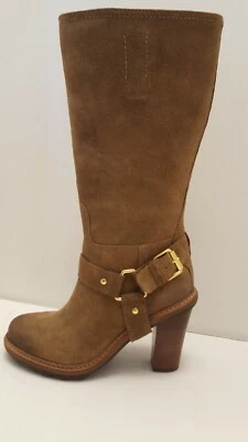 Talbots Sallie 2 Knee High Boots Women's Sepia Brown Leather Buckle 8.5 B (M)  - Image 1 of 4