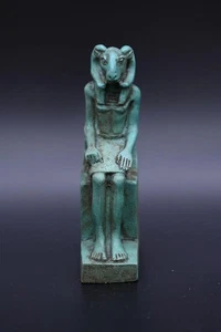 Rara statua antica egizia Khnum - pietra antichità faraoniche antica - Foto 1 di 5