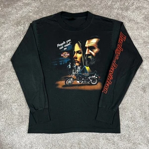 Vintage Harley-Davidson 3D Emblem T-shirt Size S People You Can Count On - Picture 1 of 9