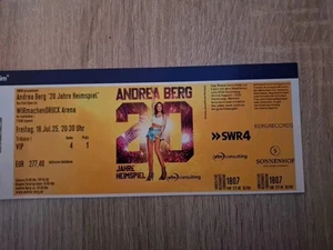 Andrea Berg "20 Jahre Heimspiel" VIP Ticket - Bild 1 von 1
