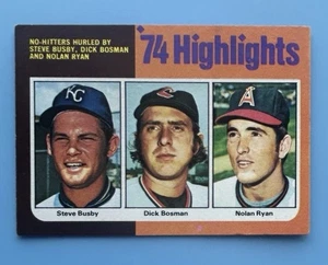 1975 Topps NOLAN RYAN ‘74 Highlights No-Hitter #7 Angels HOF - Picture 1 of 2