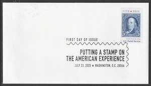 US 6024 American Experience Benjamin Franklin BWP FDC 2025 - Picture 1 of 1