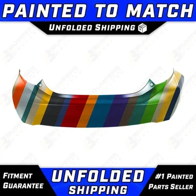 NEW Painted To Match - Rear Bumper Cover for 2012-2016 Toyota Prius C Hybrid Foto 1 de 4
