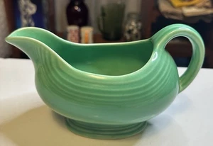 Vintage Homer Laughlin Fiesta  Green Sauceboat Gravy Boat - Picture 1 of 9