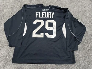 MARC ANDRE FLEURY Pittsburgh Penguins SIGNED Practice Camp JERSEY PSA COA XXL - Picture 1 of 4