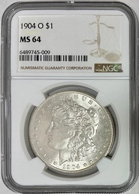 1904-O Morgan Silver Dollar, NGC MS-64, Blast White! - Image 1 of 2