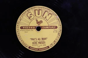 ELVIS PRESLEY 78 1954 THAT’S ALL RIGHT BLUE MOON KENTUCKY SUN RECORD 209 U-128/9 - Picture 1 of 10