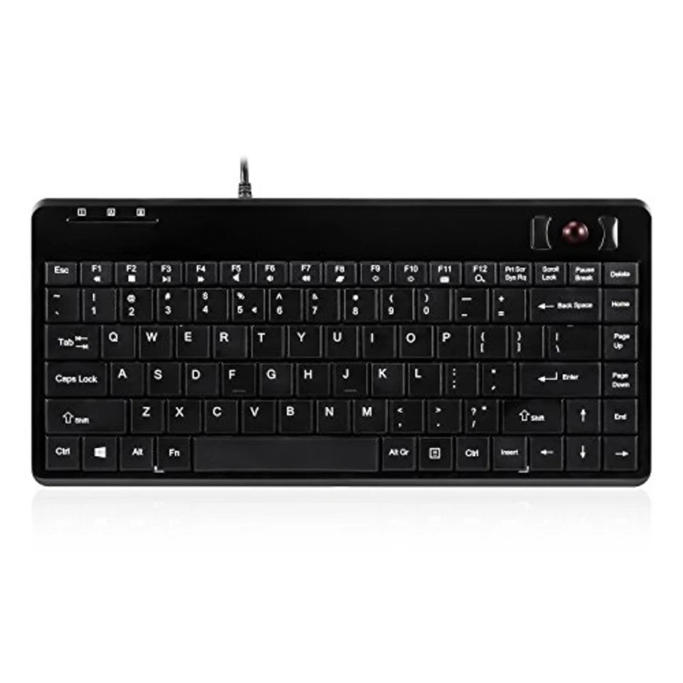 Perix PERIBOARD - 505H PLUS US, keyboard with trackball - 2 USB hubs - 14 mm F/S - Image 1 of 4