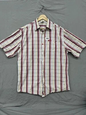 G Unit Heavy Weight S/S Button Down Shirt Size XL Plaid - Image 1 of 4