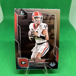 2025 Bowman Chrome U Gunner Stockton 1° RC Georgia Bulldogs #131 - Foto 1 di 2