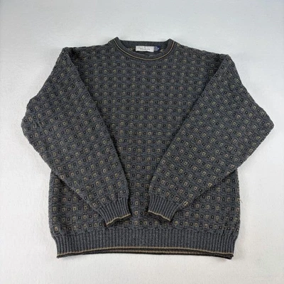 Suéter Abuelo Vintage Años 90 BILL BASS Tejido a Mano 100% Algodón Adulto Talla XL EE. UU. Foto 1 de 4