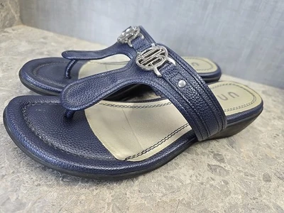 Sandalias Unisa azules talla 8 1/2 M mujer tacón bajo Foto 1 de 4