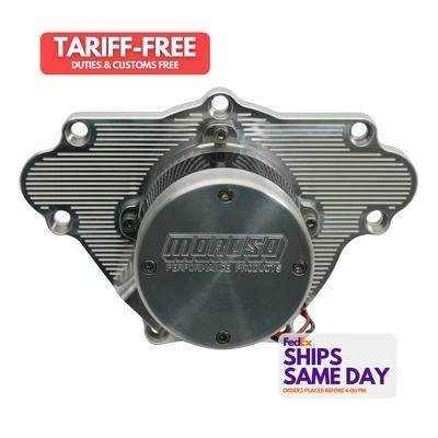 Moroso 63565, Kit Clear Aluminum Sbm Electric Water Pump Performance Racing Part - Image 1 of 4