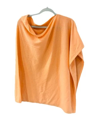 Suéter Poncho J JILL Melocotón Cachemira Cortina Talla Única Foto 1 de 2