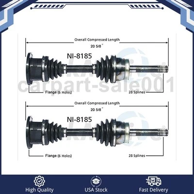 Eixo CV dianteiro esquerdo direito para INFINITI QX4 2000-2003 TrakMotive - Imagem 1 de 2