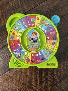 De colección Fisher Price Learning Letters See 'n Say Speak Juguete Verde 2001 Mattel Funciona - Imagen 1 de 5