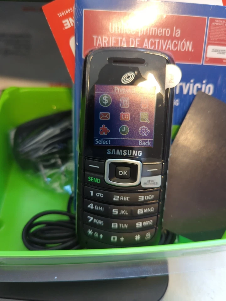 Samsung T105G - SGH-T105G Black TracFone Prepaid GSM Basic Cell Phone Never Used - Image 1 of 1