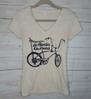 Women's Graphic  Novelty T Shirt San Francisco sz S Vintage Bicycle Banana Seat