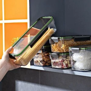 Plastik Durchscheinende Nudel-Aufbewahrung sbox Spaghetti-Box Küche - Bild 1 von 10