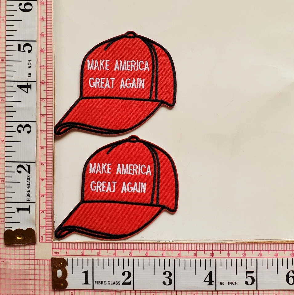 Trump Maga Make America Great Again Jacket Vest Hat Patches Lot Iron On lot - Image 1 of 1