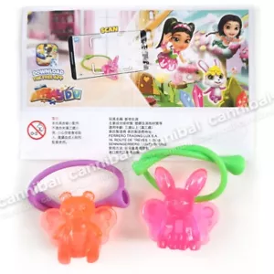 ~ KINDER Joy - Surprise Eggs Toy - VT035, VT036 - HK set of 2 CRYSTAL BRACELETs - Picture 1 of 2