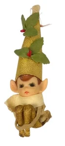 Nanco Vintage Christmas Shelf Elf Pixie Knee Hugger 6” X 2” Tall Hat RARE - Picture 1 of 4