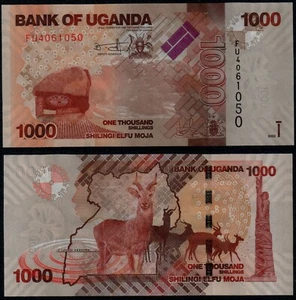 UGANDA 1000 SHILLINGS (P49) 2022 UNC - Bild 1 von 1